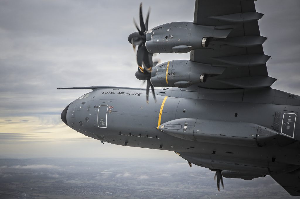 Royal Air Force A400M and TP400 engines