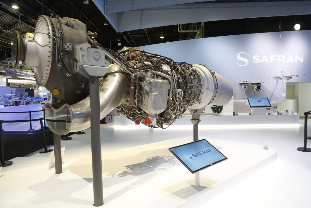TP400-D6 engine on Safran’ stand at 2017 Paris Air Show.<br>
©SAFRAN