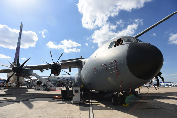 A400M and TP400 engines at Paris Air Show 2017