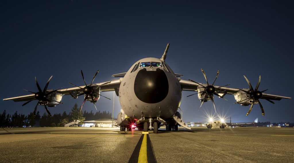 Meta: Royal Air Force A400M and TP400 engines on ground