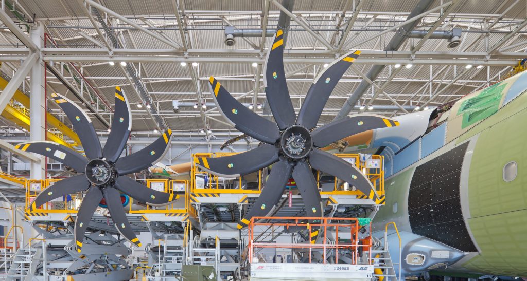 TP400-D6 engines at Final Assembly line in Sevilla