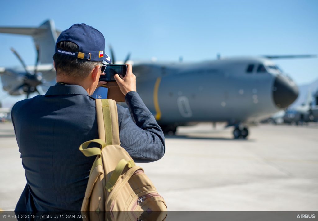 Airbus a400m at FIDAE 2018