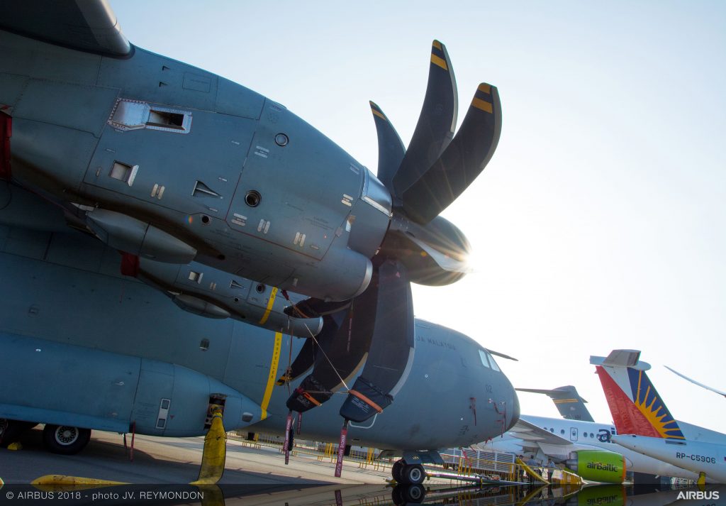 TP400-D6 engines at Singapore Air Show 2018